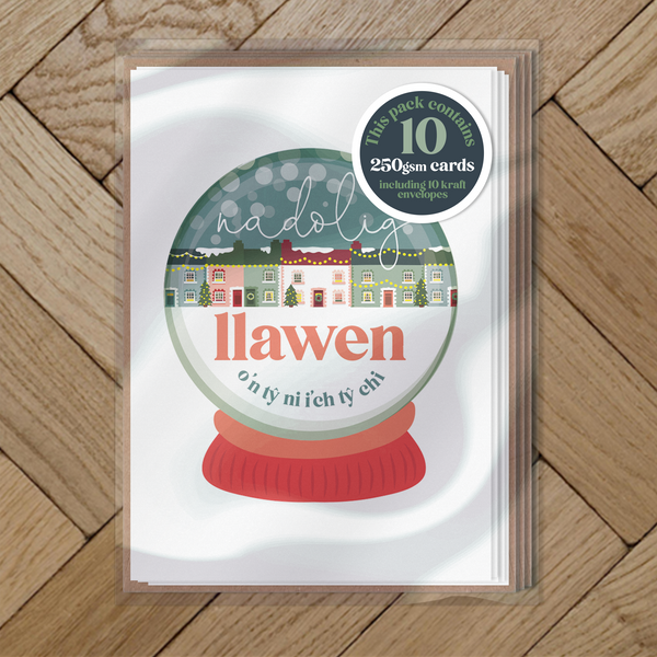 Snowglobe homes A7 card pack