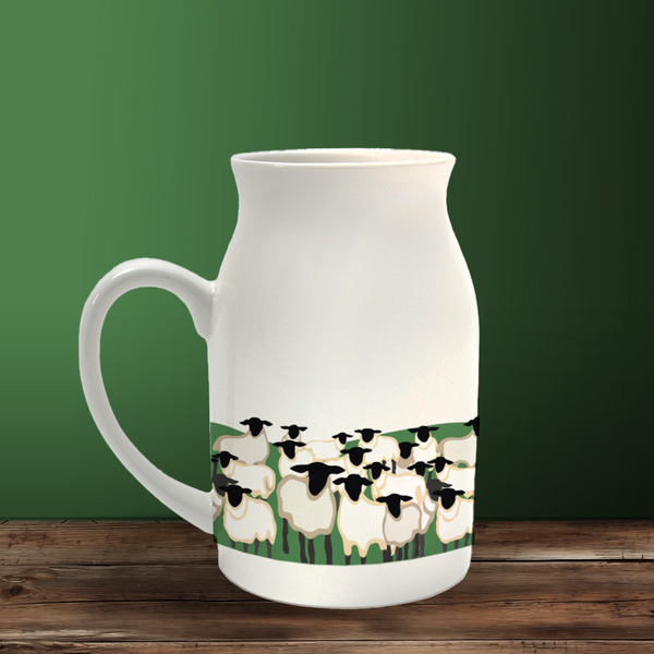 Crowd of Sheep Milk Jug / Vase