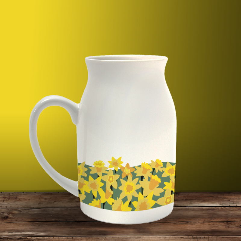 Daffodil Field Milk Jug / Vase