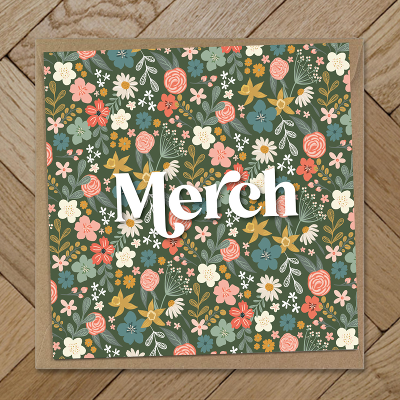 Merch florals / Daughter card