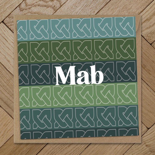 Mab celtic knot / Son card