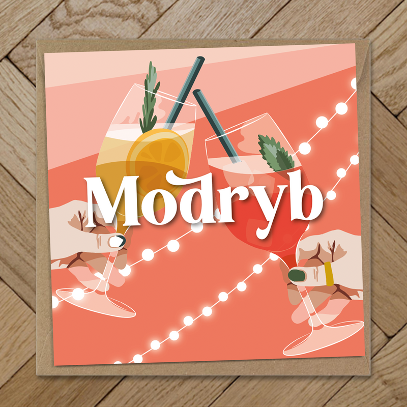 Modryb cocktails / Aunty card