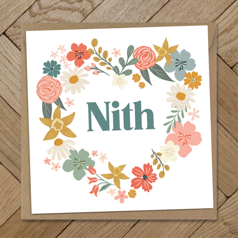 Nith heart / Niece card