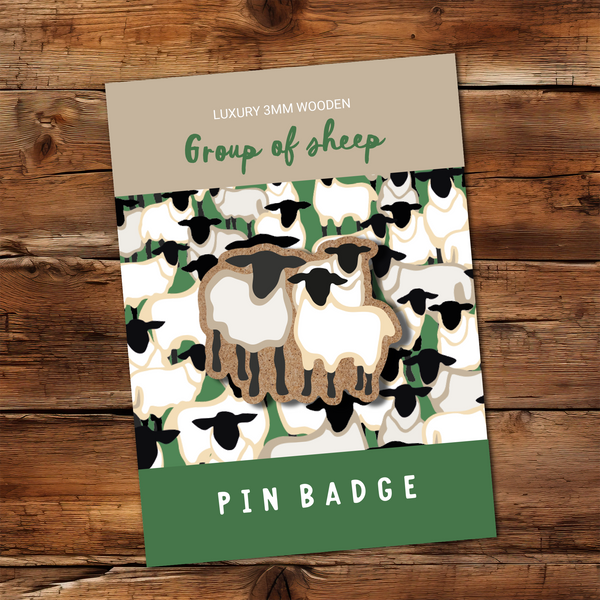 Group of Sheep Pin Badge