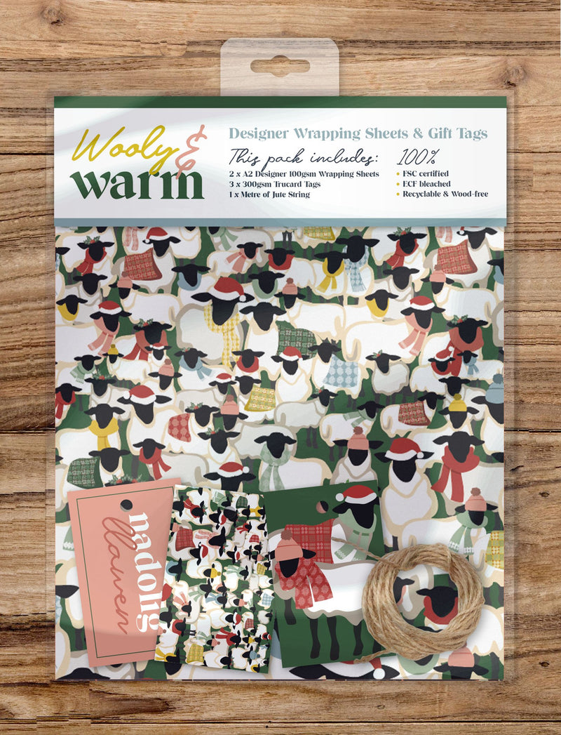 Woolly & Warm - Wrapping Sheets & Tags